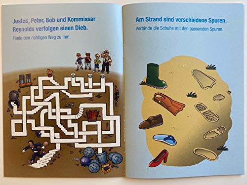 Carpeta 4 Mal- und Rätselhefte * DIE DREI ??? Kids * mit 12 Seiten in DIN A6 | perfekt als Mitgebsel oder Geschenk | 3… – Bild 3