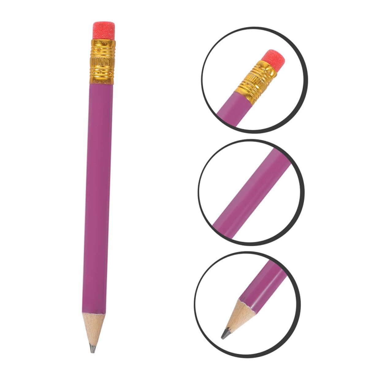 jojofuny 144 Matite Portatili in Legno Porpora per Studenti, Matite da Disegno e Scrittura Hb Facili da Conservare, per Back To School Party e Uso Scolastico
