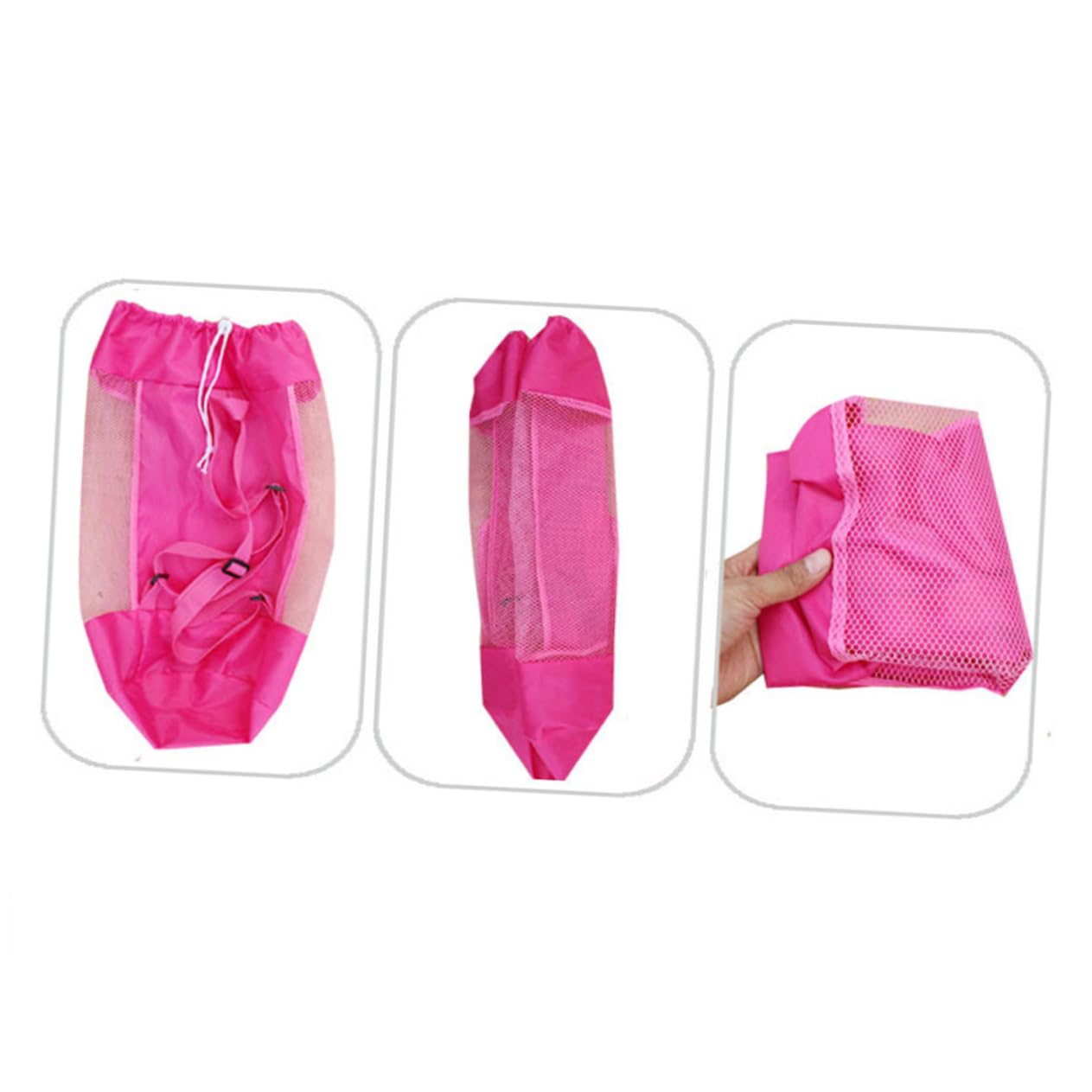 ibasenice 3pièces De Rangement Maille pour Jouets De Plage Pratique pour Garçon Fille Poche De Stockage Utile pour Activités Extérieures