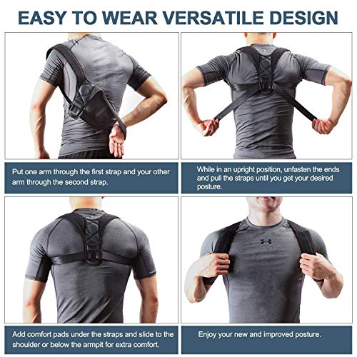 ETRSAIRL Posture Corrector for Men and Women, Adjustable Back Straightener, Upper Back Brace for Clavicle Support, Shoulder Corrector To Prevent Hunchback - Image 5