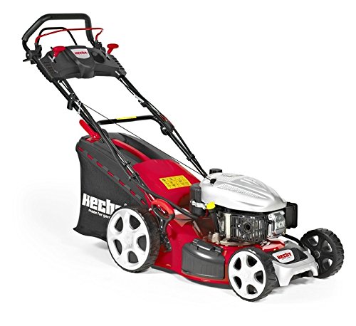 Preisvergleich Produktbild HECHT Benzin-Rasenmäher 5484 SXE Benzin-Mäher mit Elektro-Start Funktion (3,7 kW (5,0 PS), Schnittbreite 46 cm, 60 Liter Fangkorbvolumen, 7-fache Schnitthöhenverstellung 25-75 mm, Radantrieb)