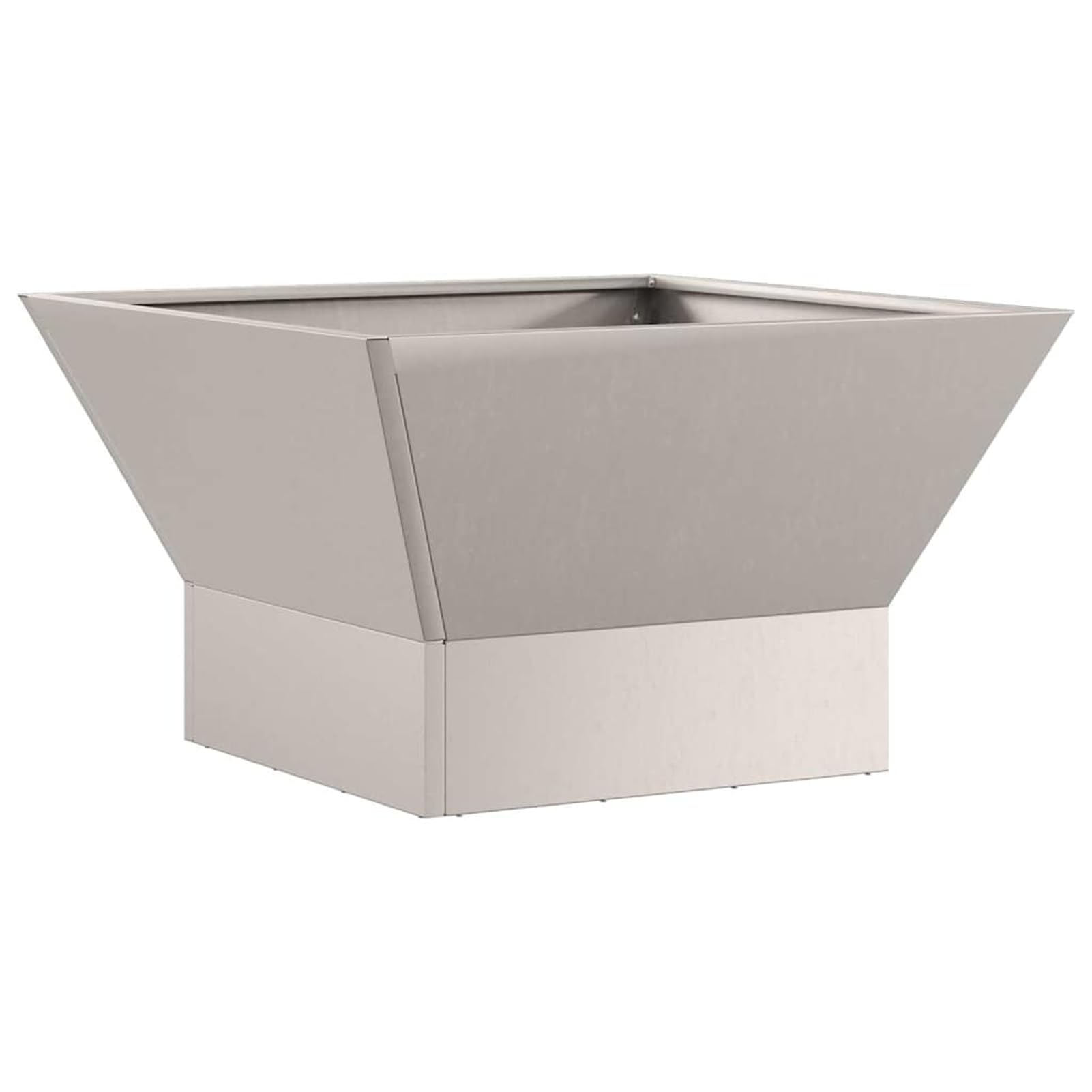 Fasba Fogata de Acero Cuadrada para Exterior: Resistente al Calor, 60x60x35 cm, Marrón Jardines y Terrazas