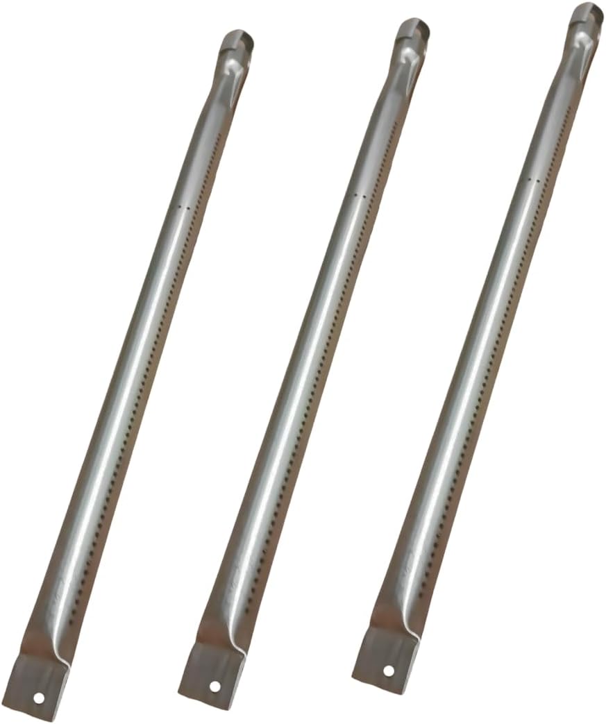 3 pcs Stainless Steel Pipe Burner for Profire Professional & DLX Series Grills Replaces Part # PF80-10 - American Made 304 SS - 20"