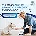NWC Naturals Total-Biotics, Cat & Dog Probiotics for Digestive Health with Prebiotic, Unflavored Probiotic for Dogs & Cats, Supplement for Gut, Skin, Coat, Stomach Relief, 100 Servings, 2.22 Ounces