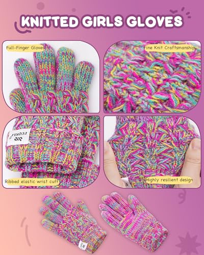 Ucqkli Kids Toddler Winter Warm Fleece Lined Gloves For Girls Boys thumb #4