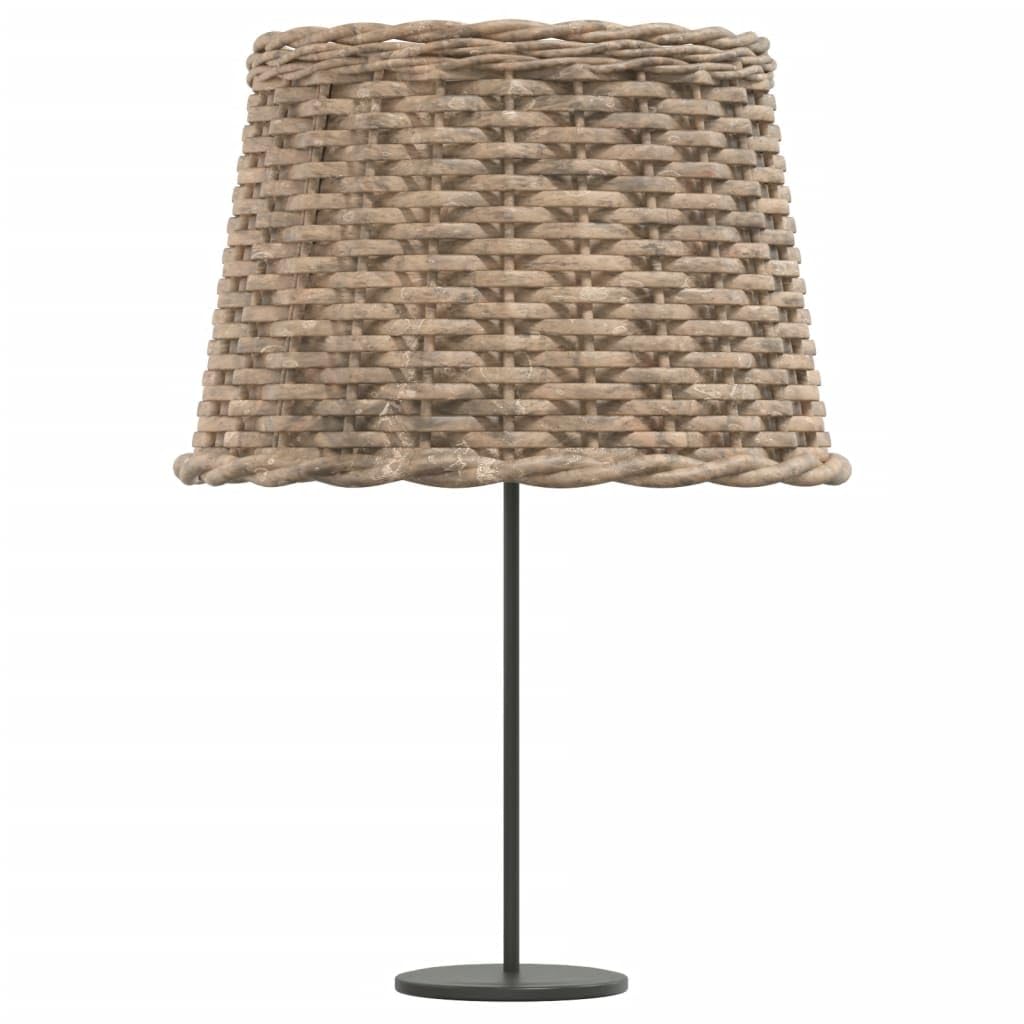 Abat-jour Rond, Abat Jour E27 pour Lampe de Table marron Ø40x26 cm osier