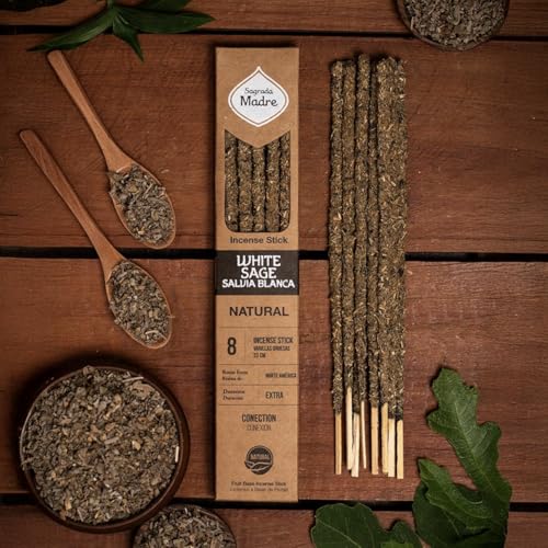 Incienso natural 100% ecológico de hierbas seleccionadas hechas a mano en Argentina • Sostenible • Ecológico (Salvia Blanca)