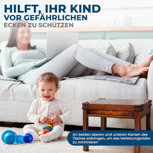 Hoffenbach 12x Eckenschutz Kantenschutz Baby – Selbstklebender Tischkantenschutz – Stoßschutz für Babys & Kinder… – Ansicht 2
