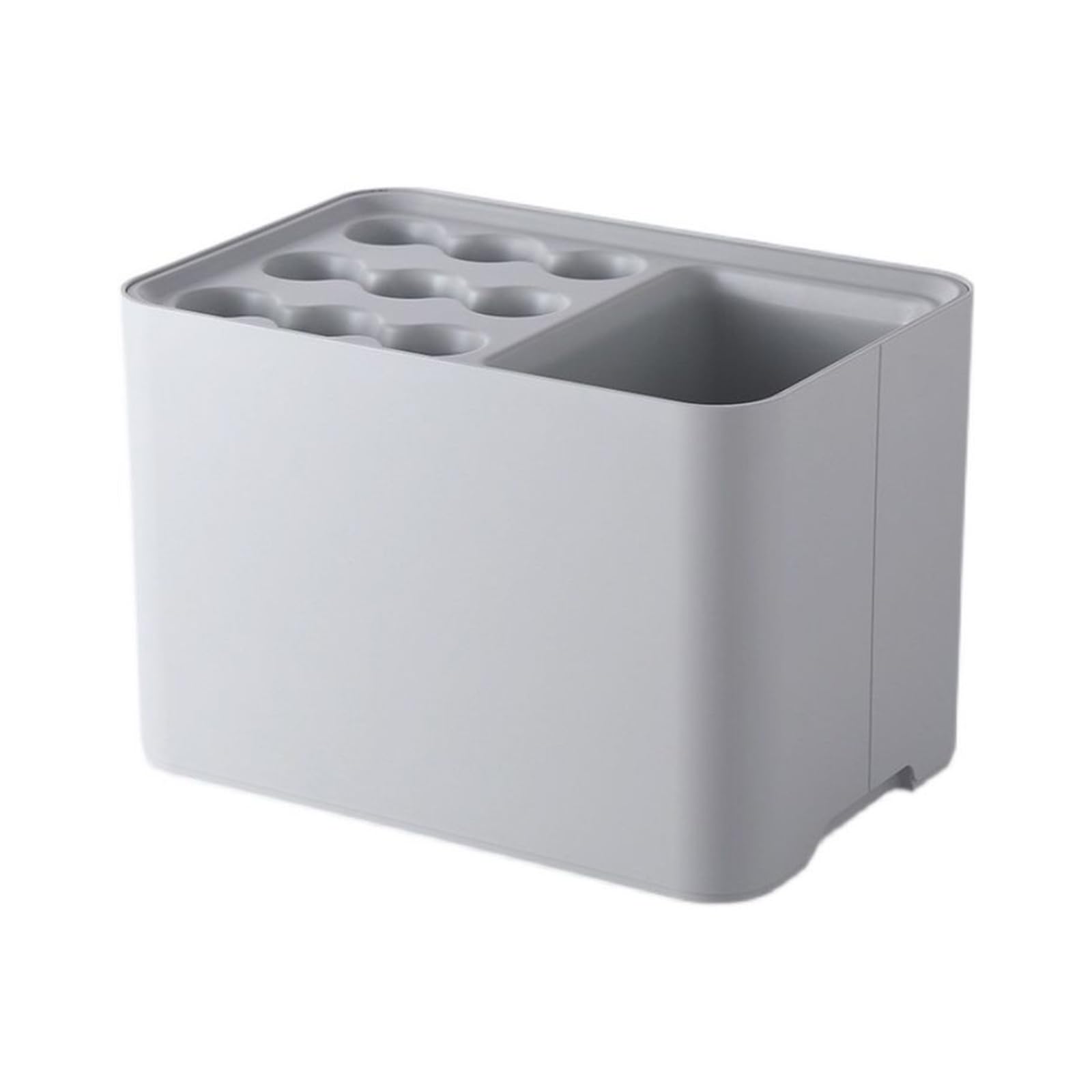 Portaombrelli Da Moderno Per Esterno Interno, Grigio Design Portaombrelli Plastica, Contiene 15 Ombrelli, 18 X 18 X 26.5 Cm Porta Ombrelli Di Grande Capacità, Con Vassoio Rimovibile Per La Pioggia