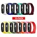 Produktbild TOPsic Armband Xiaomi Mi Band 4, Silikon Ersatzband Sport Verstellbaren Armbänder Uhrenarmband für Xiaomi Mi Band 3 / Mi Band 4