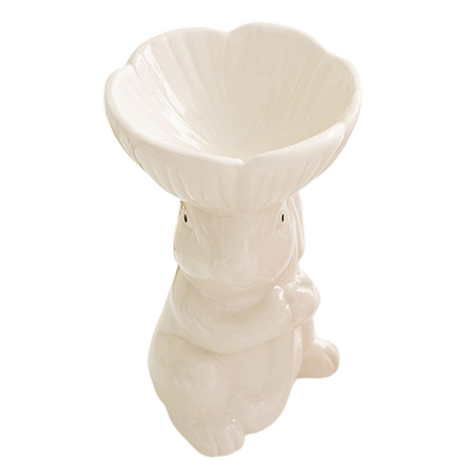 White Porcelain Easters Rabbits Eggs Cup Ceramic Breakfast Holder for Holiday and Everyday Use Dinning Table Decoration Easters Eggs Cup