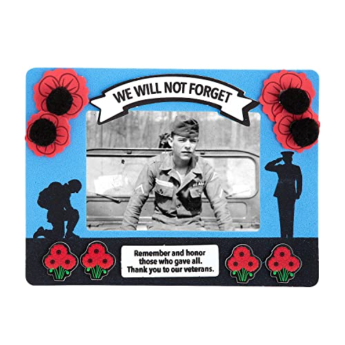 Memorial Day Picture Frame Magnet Craft Kit - Makes 12