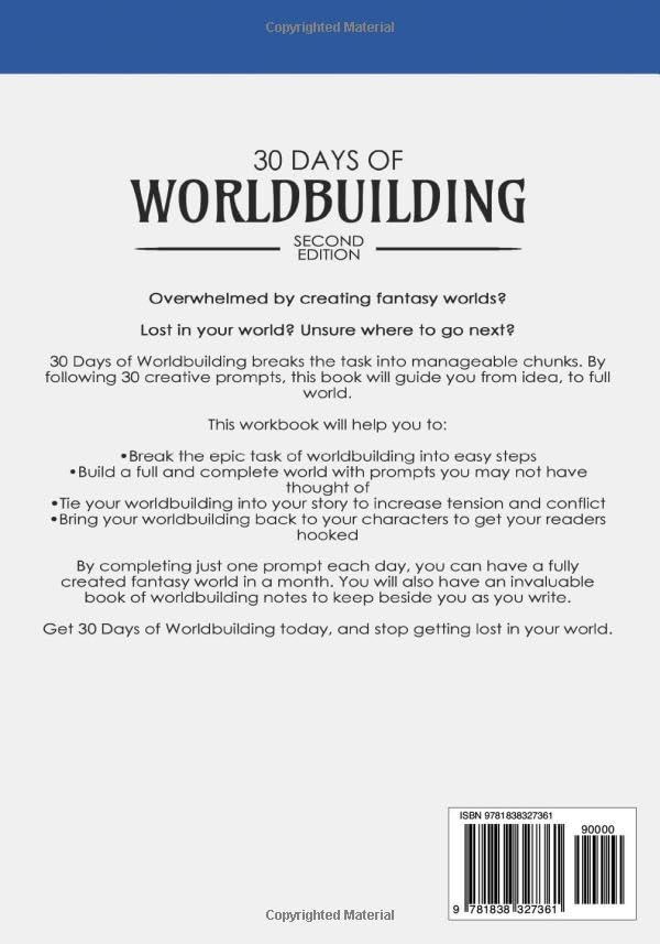 30 Days of Worldbuilding: An Author's Step-by-Step Guide to Building Fictional Worlds (Step by Step Worldbuilding) - Image 2