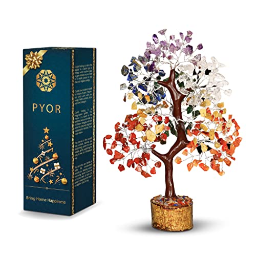 Chakra Tree, Crystals, Office Desk Decor, Gemstones and Crystals, Money Trees, Chakra Decor, House Warming Gifts New Home, Seven Chakra Tree, Spiritual Gifts, Crystal Tree for Positive Energy