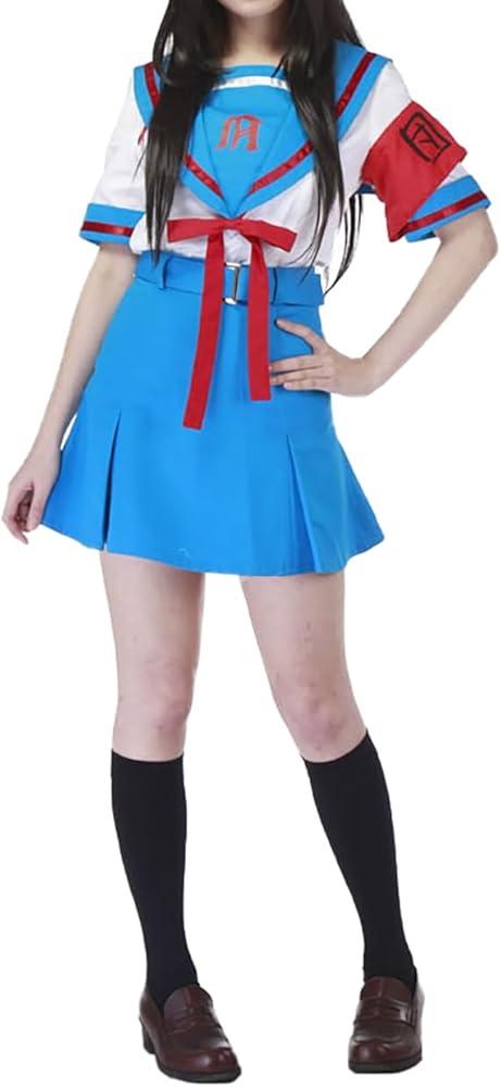Amazon.co.jp: [ミドリ屋] 涼宮ハルヒ コスプレ衣装, 制服セット, 半袖