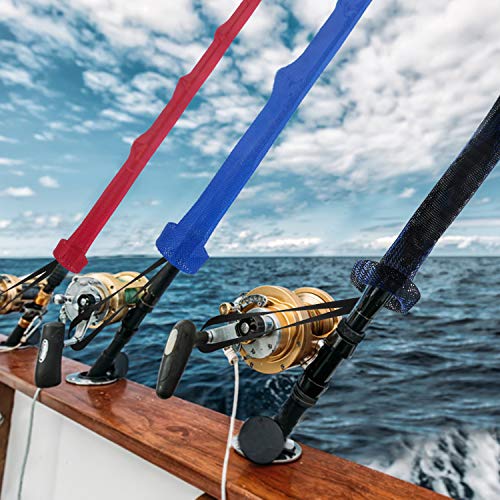Beetwo Fishing Rod Cover, 4 Pack Fishing Rod Sleeve Sock Pole Glove Protector Cover With Lanyard For Fly, Spinning, Casting, Sea Fishing Rod #TOP6