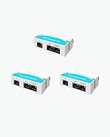 Vista 10 de LINOVISION Mini extensor POE de 2 puertos hasta 1000 pies de alimentación a través de Ethernet sobre cable Cat5/6, divisor POE a 2 dispositivos POE