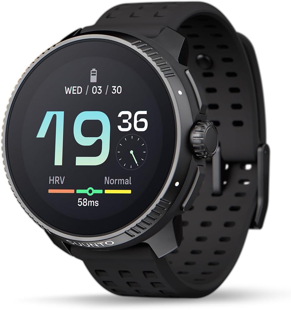 SUUNTO Race GPS Sports Watch, Tracker w/Dual-Band GNSS & Global Offline Map, Clearer AMOLED Touchscreen, 26-Day Standby, Support 95+ Sports for Training Insights & Recovery Metrics, Sapphire Lens