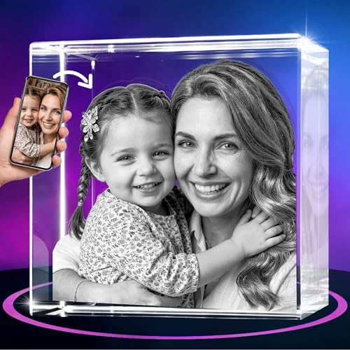 ArtPix 3D Crystal Photo, Personalized Mothers Day Gifts for Mom, Women, Wife, Her, Him,...