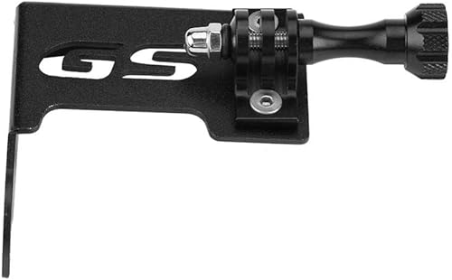 Fydun Soporte de cámara de motocicleta, motocicleta delantera izquierda soporte de aluminio para R1200GS LC R1200GS LC ADV (negro)