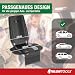 ATHLON TOOLS 2X Kindersitzunterlage mit Seitenschutz - Optimale Passform - Isofix kompatibel - Dick gepolstert - für Kindersitze, Babyschalen und Sitzerhöhungen - Patentiertes Design