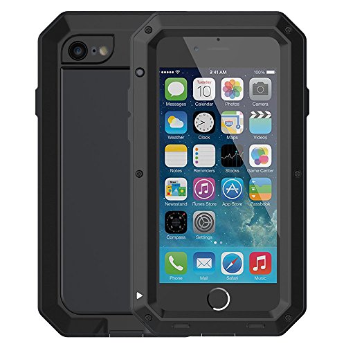 iPhone 6 / 6s Case , Tomplus [Silm series] Waterproof Shockproof Dustproof with Double Layer Shock Absorbing Cover for iPhone 6 / 6s Case cover 4.7 inch Screen iPhone Case (black)