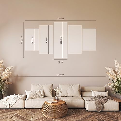 Decomonkey Quadro Stampa su Tela moderno Elefante