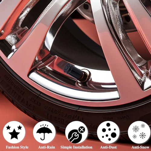 Meajoo MEAJOO-4I 4Pcs Bullet Shell Tire Valve Stem Caps thumb #4
