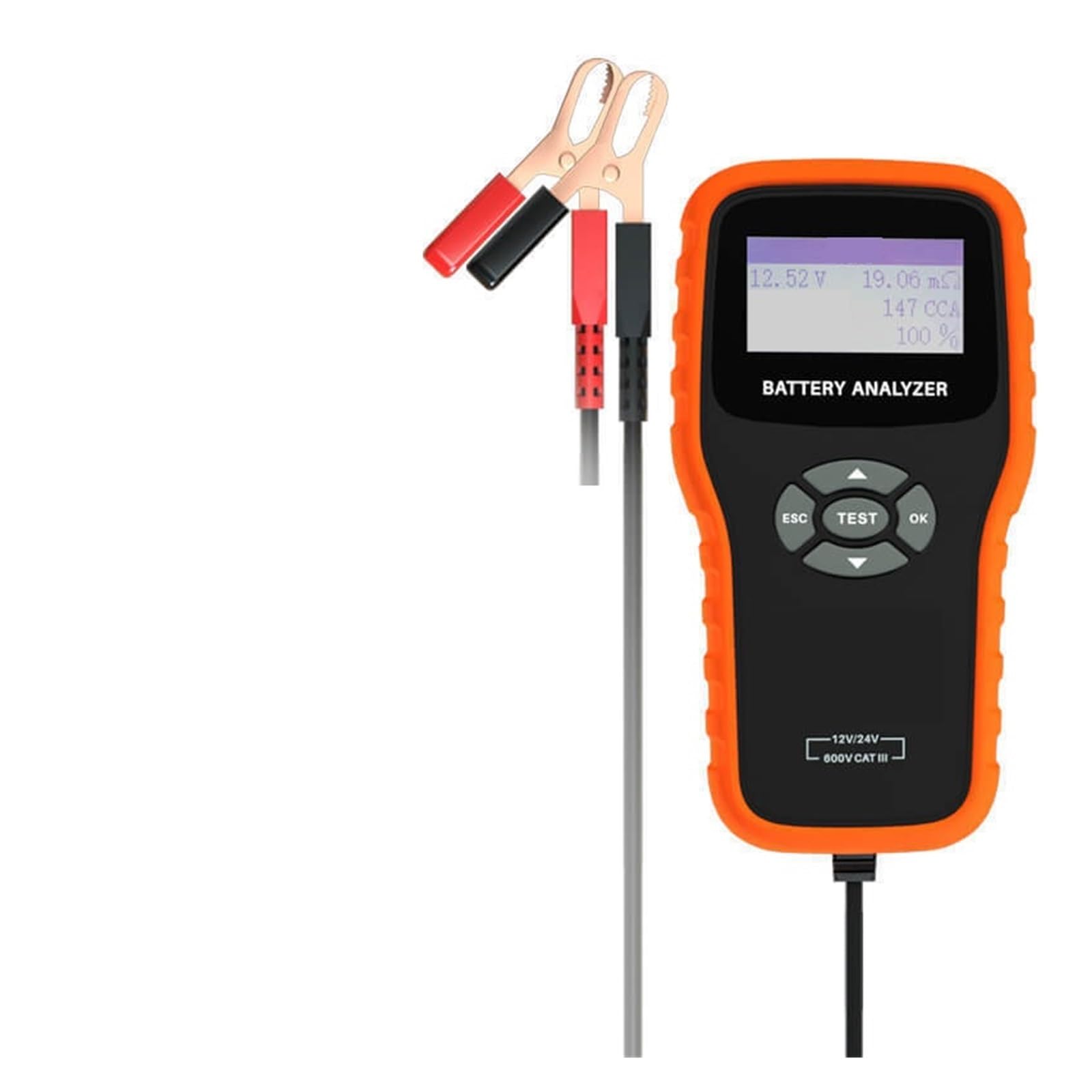 Tester Baterii 12V24V Akumulator Samochodowy Żywotność Pojemność Wewnętrzna Przyrząd Do Testowania Rezystancji łAtwy W UżYciu