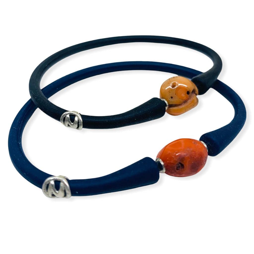 Bracciale Nocito porta fortuna in corallo e caucciù
