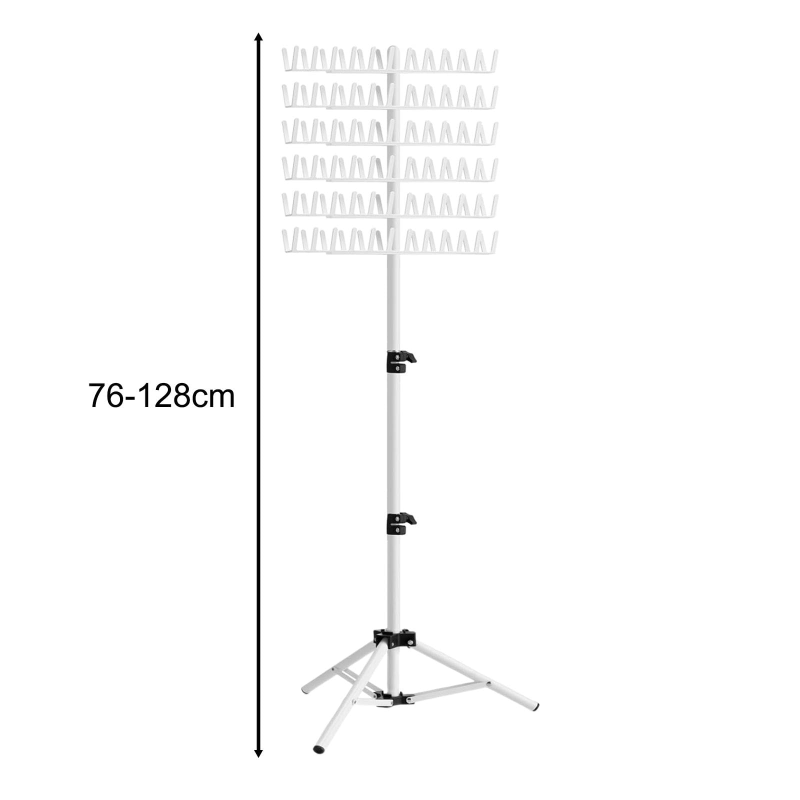 harayaa Braiding Hair Rack,Double Sided Braid Rack,144 Pegs Adjustable Height for Braiding Hair,Hair Braiding Rack for Stylists white - Image 2