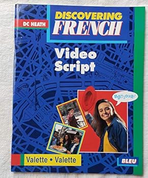 Paperback Discovering French - Video Script (Bleu) Book