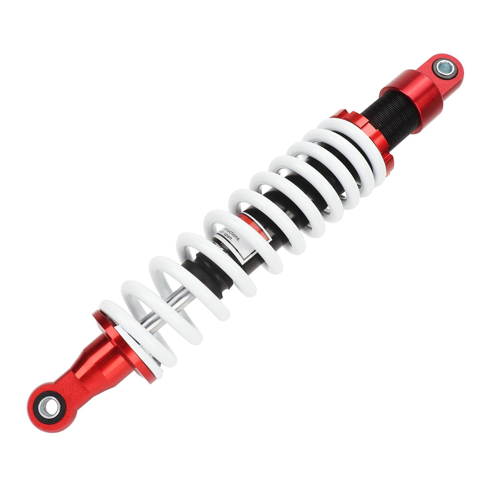 Dilwe Amortyzator Motocyklowy 375 Mm Regulowany Amortyzator Zawieszenia Stop Aluminium CNC z regulacją Nacisku Sprężyny Mocowanie 10 Mm do Quada Dirt Bike ATV