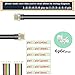 LanSenSu RJ12 Cable Phone Cord RJ12 6P6C Male to Male Straight Wired for Both Data and Voice Use - 2Pack (Black, 6.6FT)