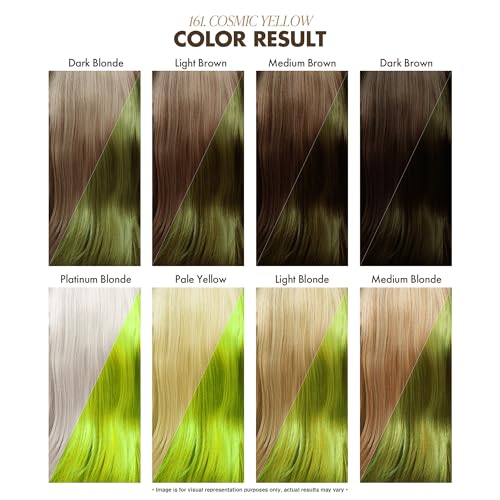 Adore Semi Permanent Hair Color - Vegan and Cruelty-Free Yellow Hair Dye - 4 Fl Oz - 161 Cosmic Yellow (Pack of 1) - Image 4