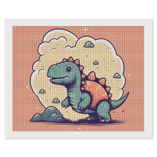 Kit d'artisanat diamant 5D petit dinosaure à offrir en cadeau créatif