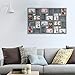 Jerry & Maggie 4×6 collage frame 24 pictures, picture frames collage wall decor, 24 slot picture frame Wall Hanging For 6×4 Photo, Grey