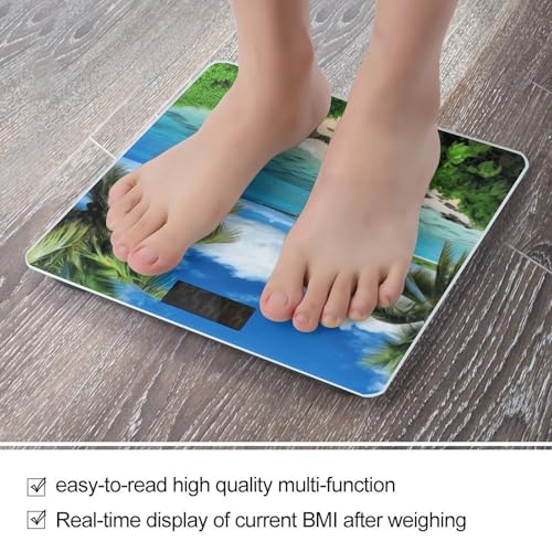 Báscula digital de baño con diseño Tropical Palm Tree miniatura 5