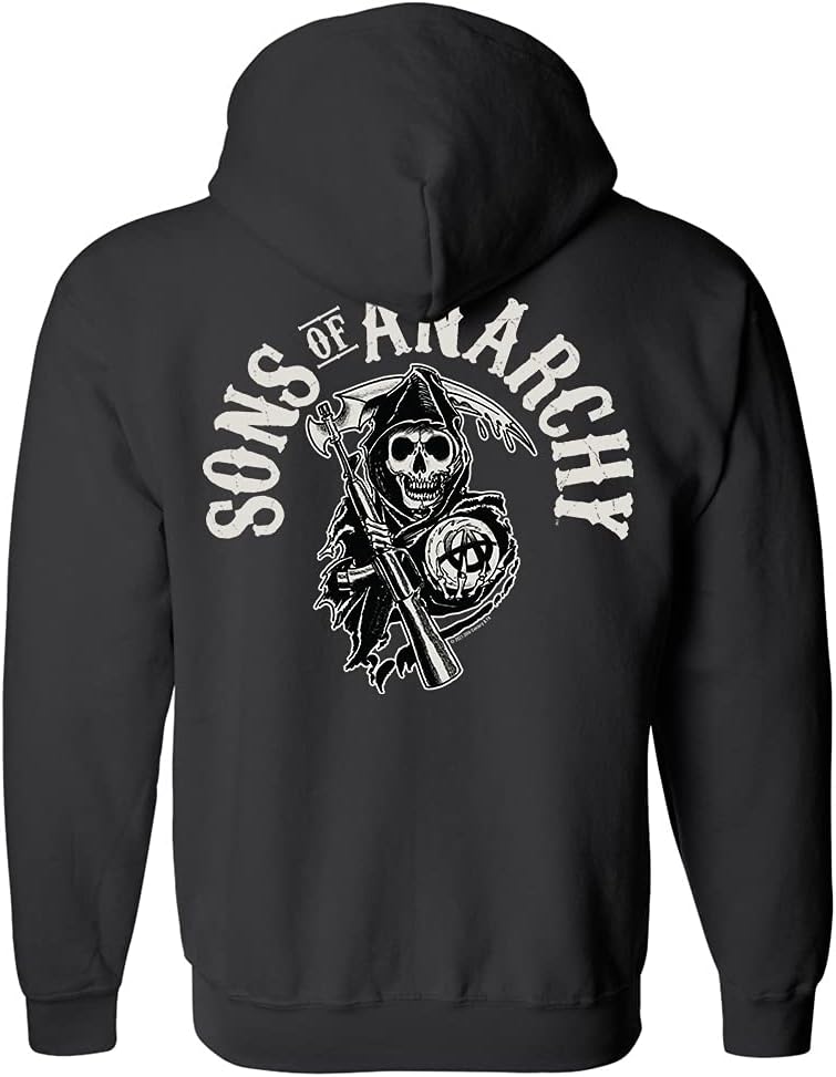 FX Sons of Anarchy Reaper Crew Fleece Zip-Up Hooded Sweatshirt - Image 2