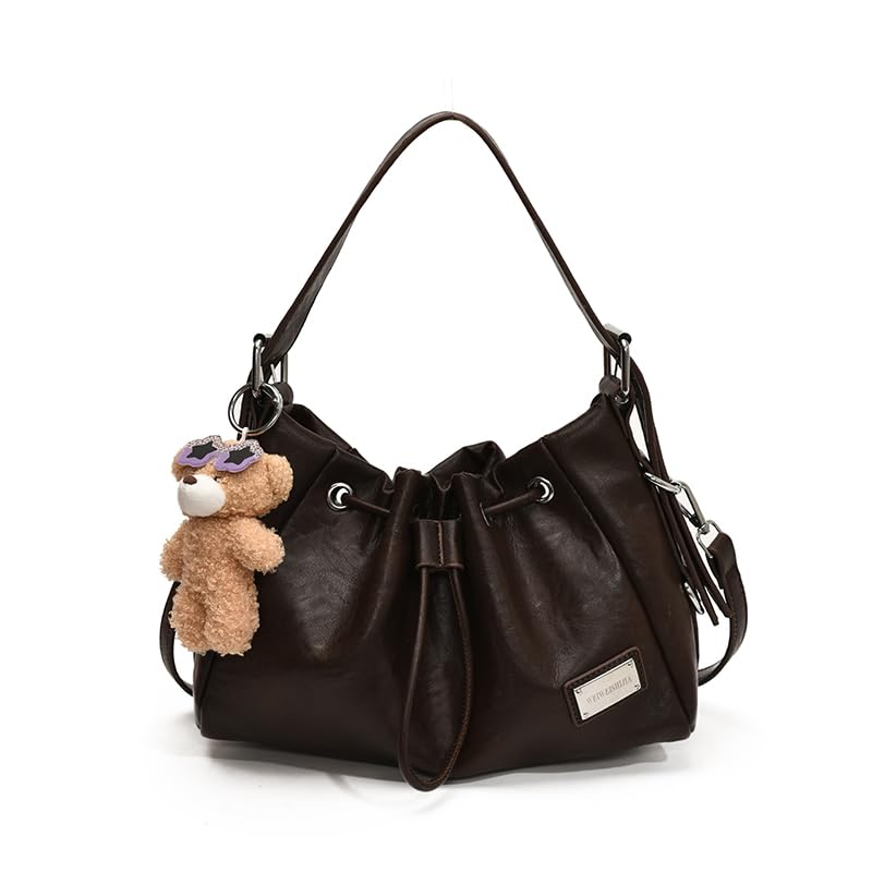Sac à bandoulière en cuir PU pour femmes avec détails de crampons