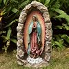 DevotedWalls Estatua de Nuestra Señora de Guadalupe, Virgen grande de 18.8 pulgadas | Gruta de Nuestra Señora de Guadalupe, decoración para jardín, patio y césped, estatua católica de la Virgen María para hogar y jardín, pintada a mano a todo color 2