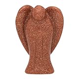 Lebensquelle Plus Goldfluss Engel | Schutzengel aus Edelstein | Figur stehend (Goldfluss)