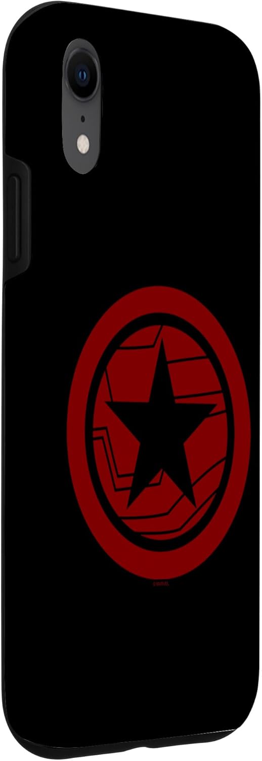 Marvel The Falcon And The Winter Soldier Bucky Red Logo Case for iPhone XR
