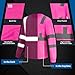 WPLM hi vis Reflective Long Sleeve Safety Shirt high Visibility Moisture Wicking for Men Women 3XL Pink 3pcs New