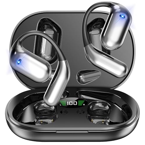 Fones de ouvido de tradução, tradutor de idiomas IA 3 em 1 com som premium, tempo de reprodução 80H, fones de ouvido de tradução em tempo real com estojo de carregamento para negócios, aprendizado e