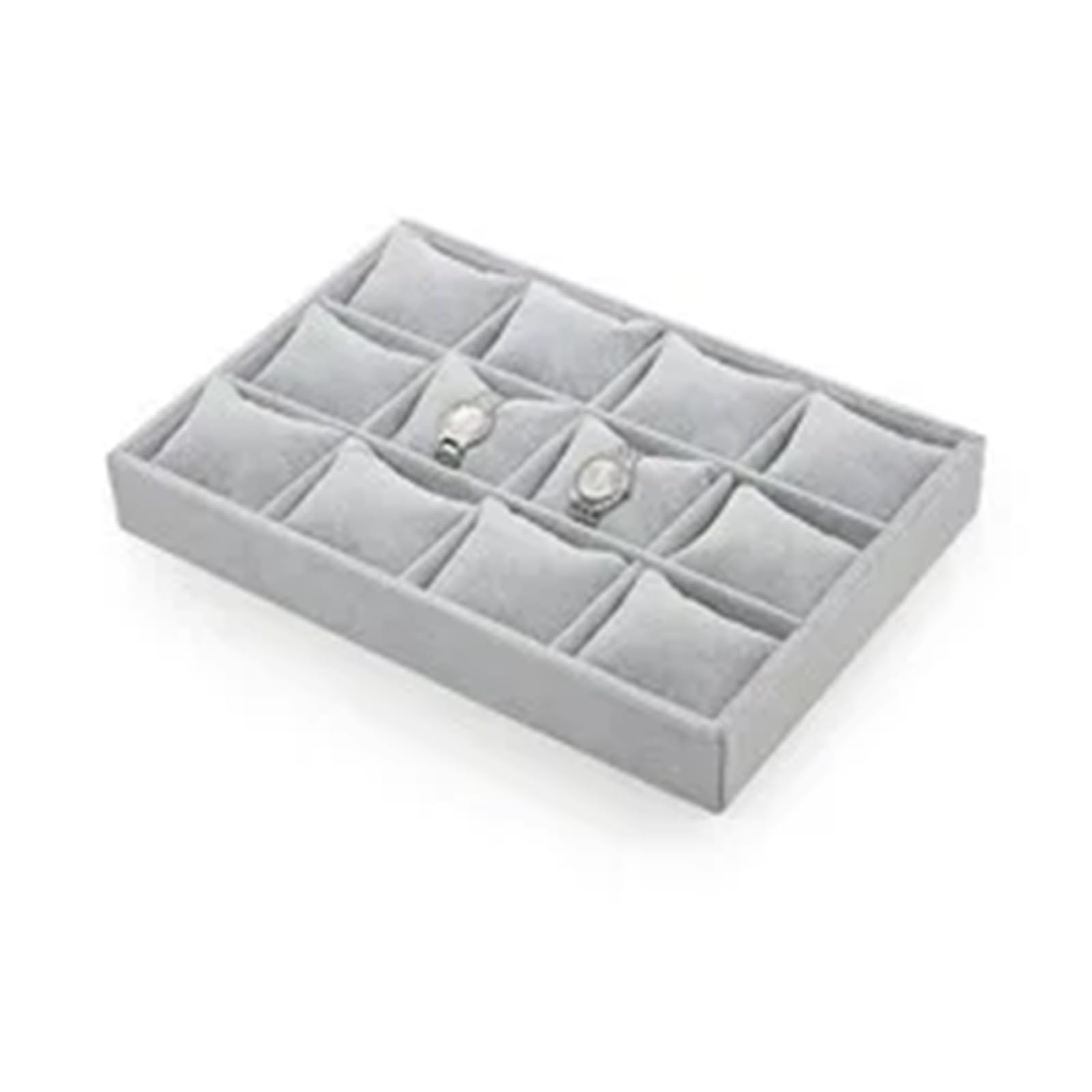 Bryske Velvet Jewelry Bracelet Watch Display Tray with Pillow Cushion