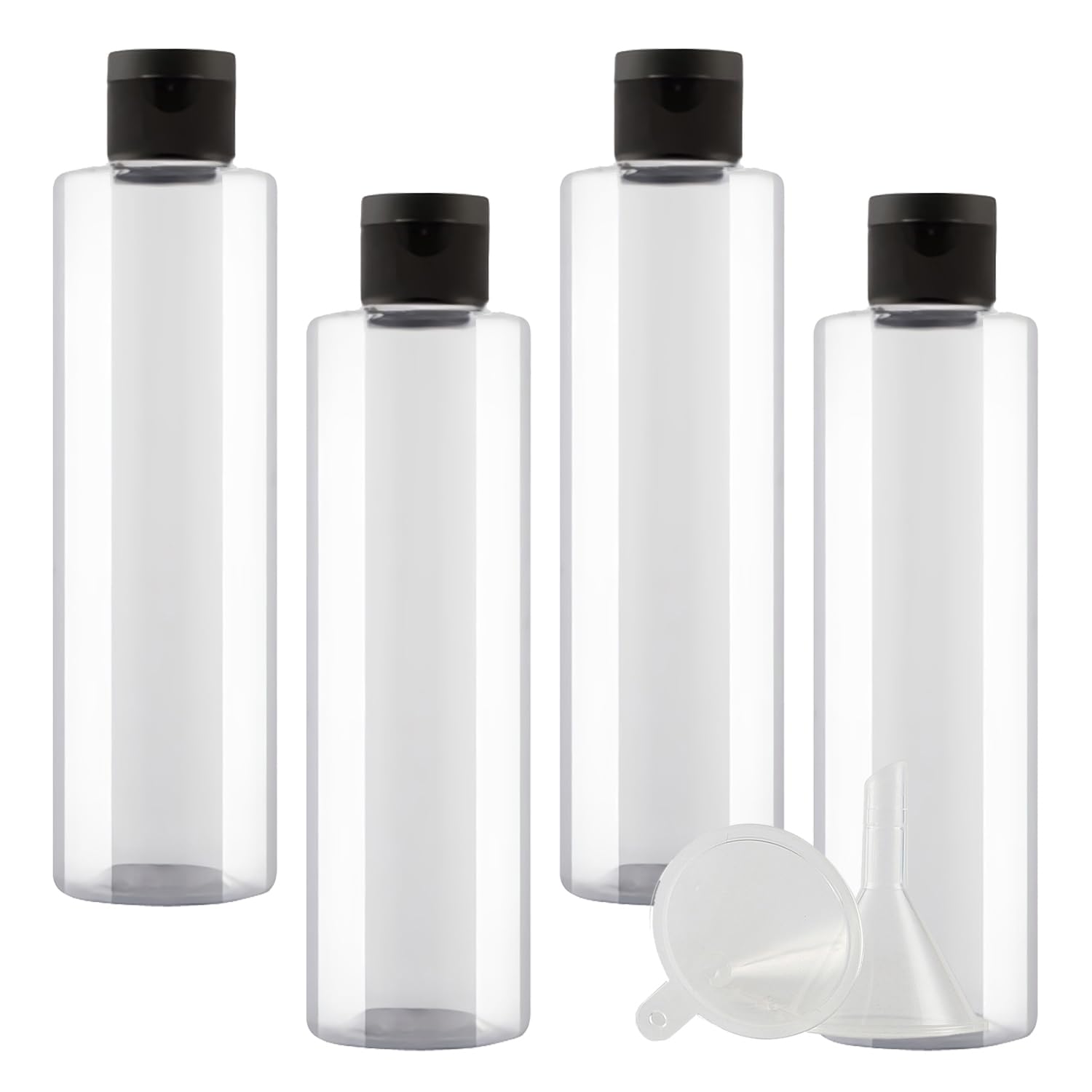 Flacone Quadrato in Plastica Viola da 250ml all'Ingrosso, Contenitore Vuoto in H