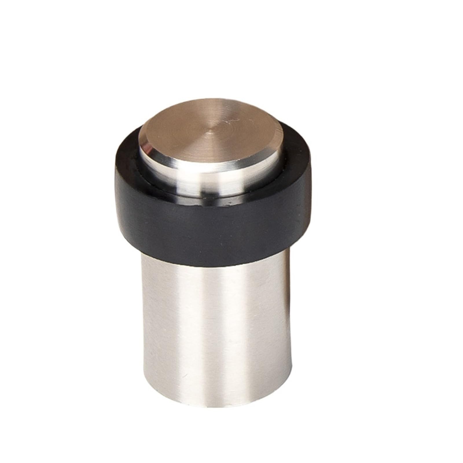 Butée de porte cylindrique en acier inoxydable brossé élégant et robuste 46mm