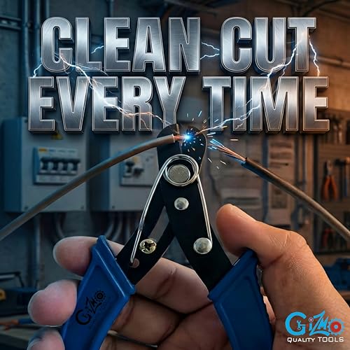 Image of GIZMO Electric Tool Set, Electrician Tool Kit With 2-in-1 Screwdriver 6 inch, Wire Cutter & Oil Can 1 /4 Pint; Hand Tool Kit For Home; Tool Kit For Home Use Multipurpose