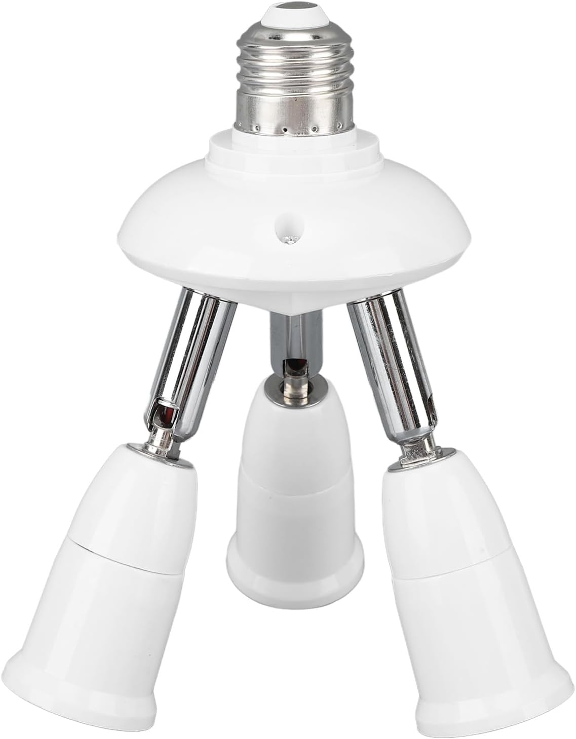 Dioche Light Socket Splitter Light Socket Splitter Adapter E26 E27-360 Degree Rotatable & 180 Degree Bendable 3 in 1 for Multiple Bulbs – Ideal for All Environments